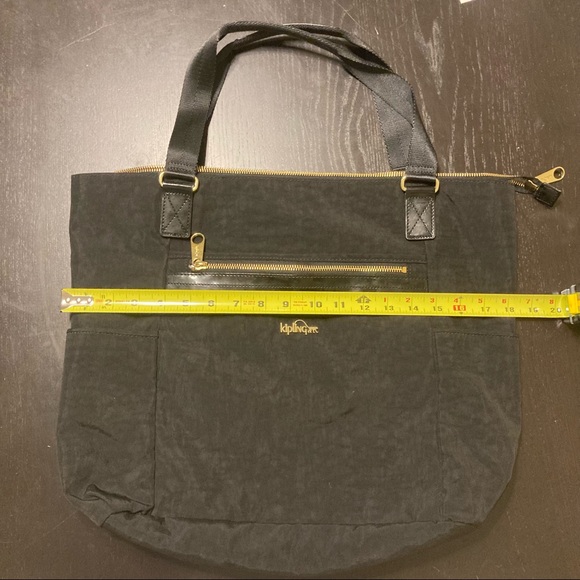 Kipling Black Everyday Use Large Tote Bag In Great Condition - Picture 8 of 10